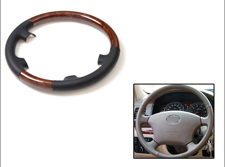 Для Toyota Land Cruiser LC120 аксессуары 2003-2009 рулевое колесо из алюминиевого сплава с