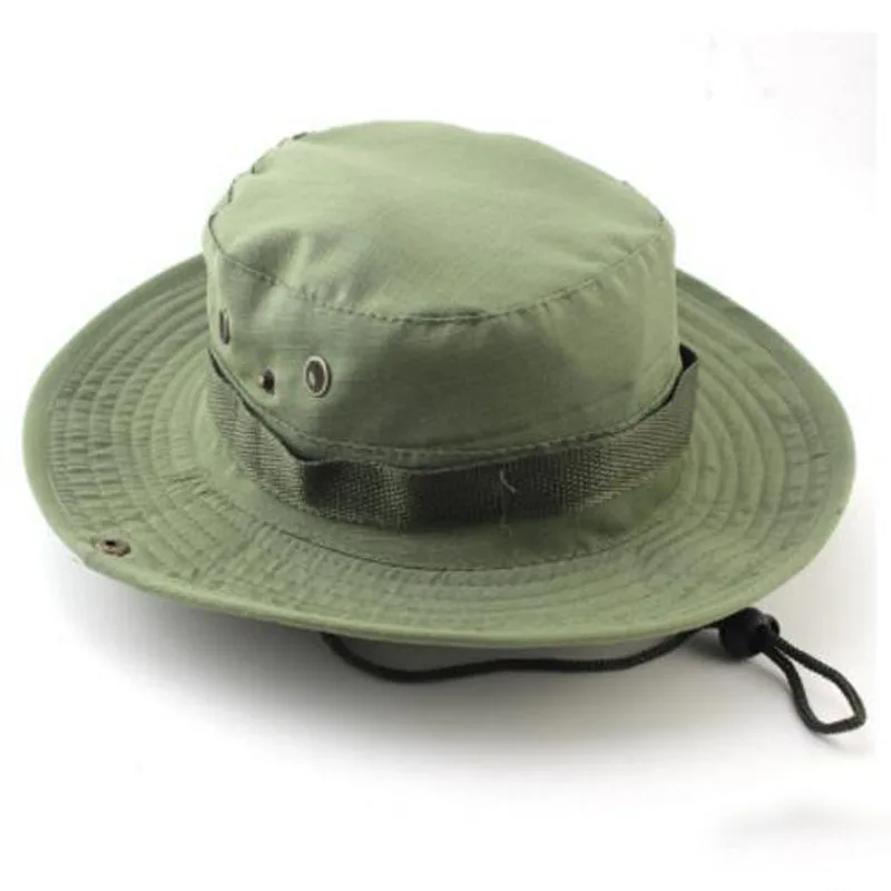 Men Women Wide Brim Bucket Hat With String Fishing Cap Military Hunting Hiking Outdoor Sport Caps Fisherman | Спорт и развлечения