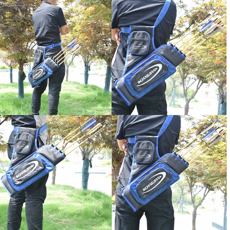 Охотничья сумка с регулируемым ремнем 4 трубки колчан для стрельбы из лука