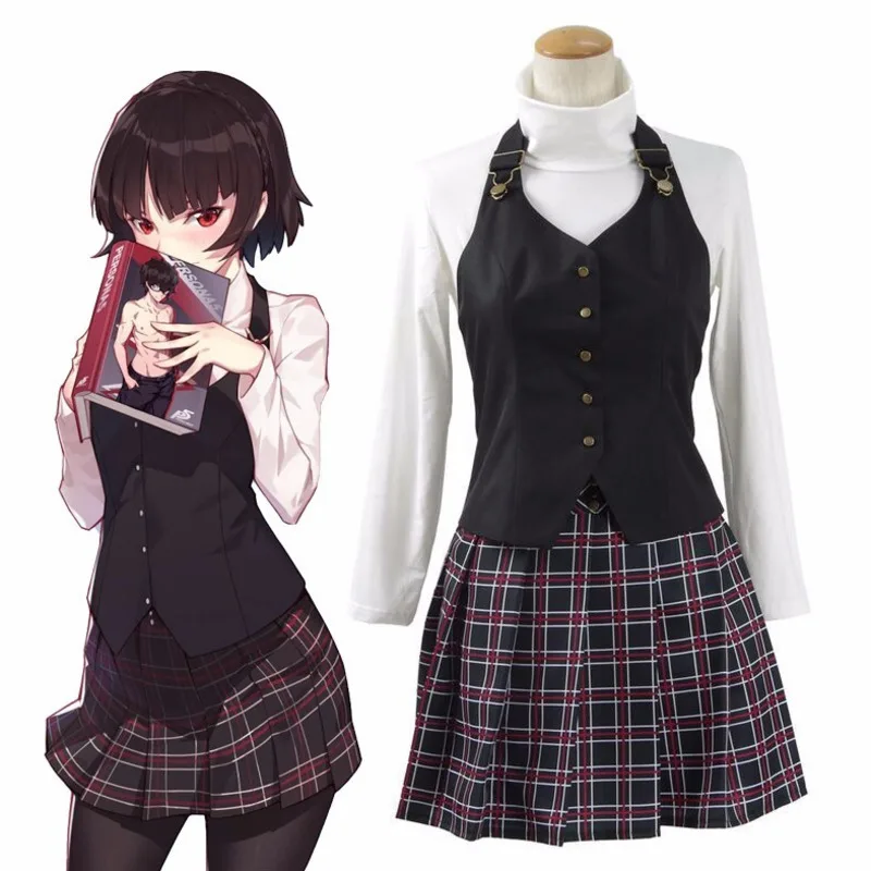 Persona 5 Makoto Niijima, карнавальный костюм для женщин, школьная форма, костюм для девочек, школьное платье, нарядные вечерние карнавальные костюмы на Хэллоуин