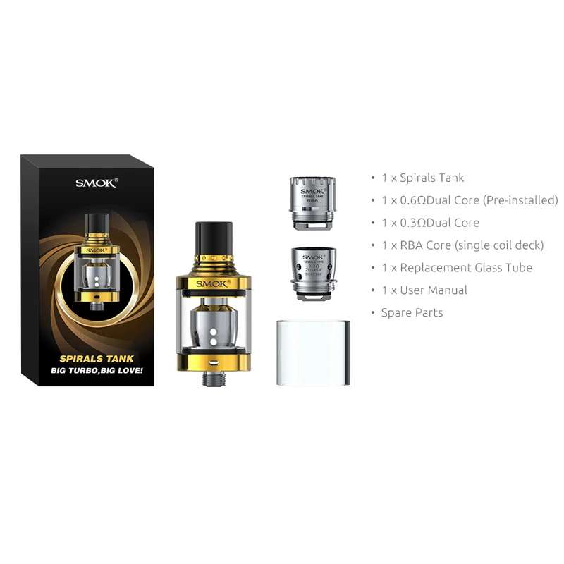 Бак для электронной сигареты SMOK испаритель без катушки RBA VS TFV8 бак детской X-BABY S175 |