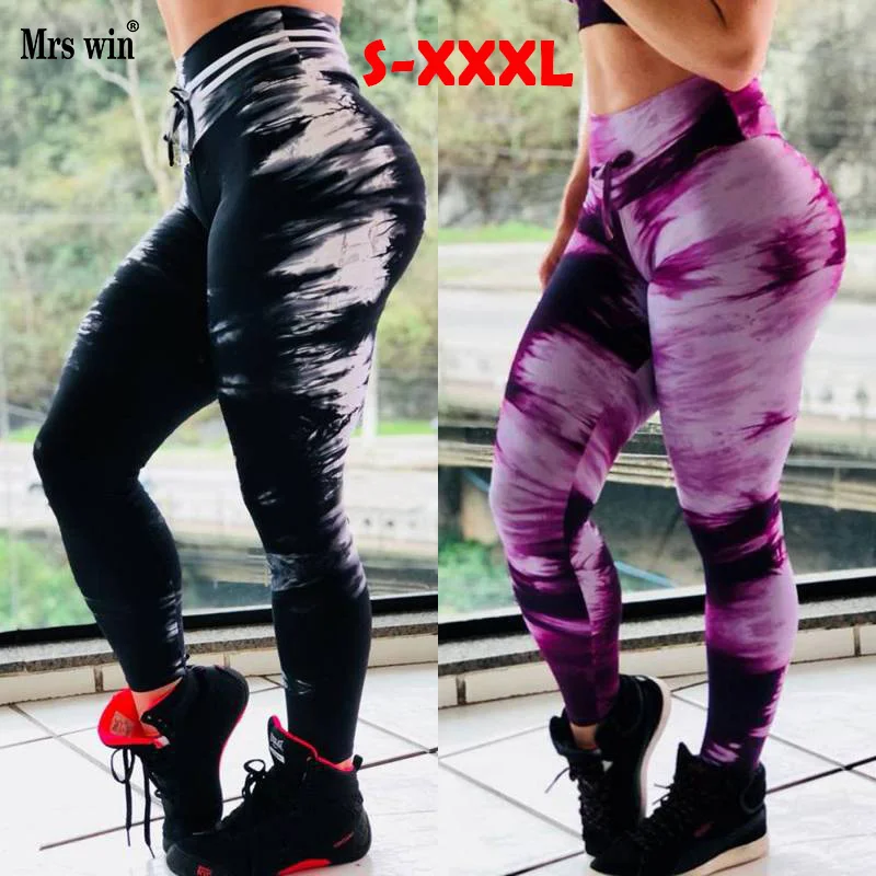 2019 штаны для йоги размера плюс s xxxl женские трико бега спортивные Леггинсы