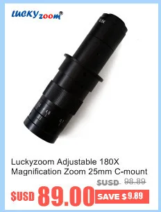 Низкая цена 0.5X C-mount объектив 1/2 CTV адаптер для SZM Тринокулярный Стерео микроскоп камера аксессуары