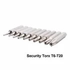 Флекссталью хорошее качество 10 шт. Cr-V набор Бит Torx, включая T3,T4,T5,T6,T7,T8,T9,T10,T15,T20 (безопасность torx)