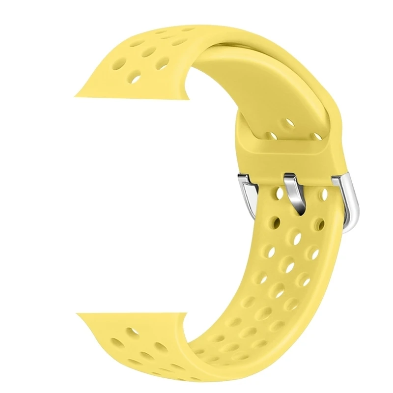 Ремешок Konaforen силиконовый для Apple Watch Series 4 5 44 мм 40 резиновый Воздухопроницаемый