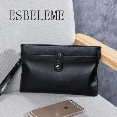 2019 Мужская сумка из натуральной кожи для нежных мужчин клатч Повседневная