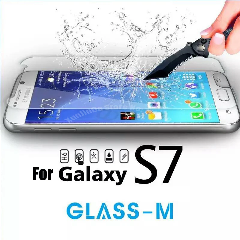 A +++ качество 9H твердость защитное стекло 2.5D Arc закаленное для Samsung Galaxy S7 G930 G9300