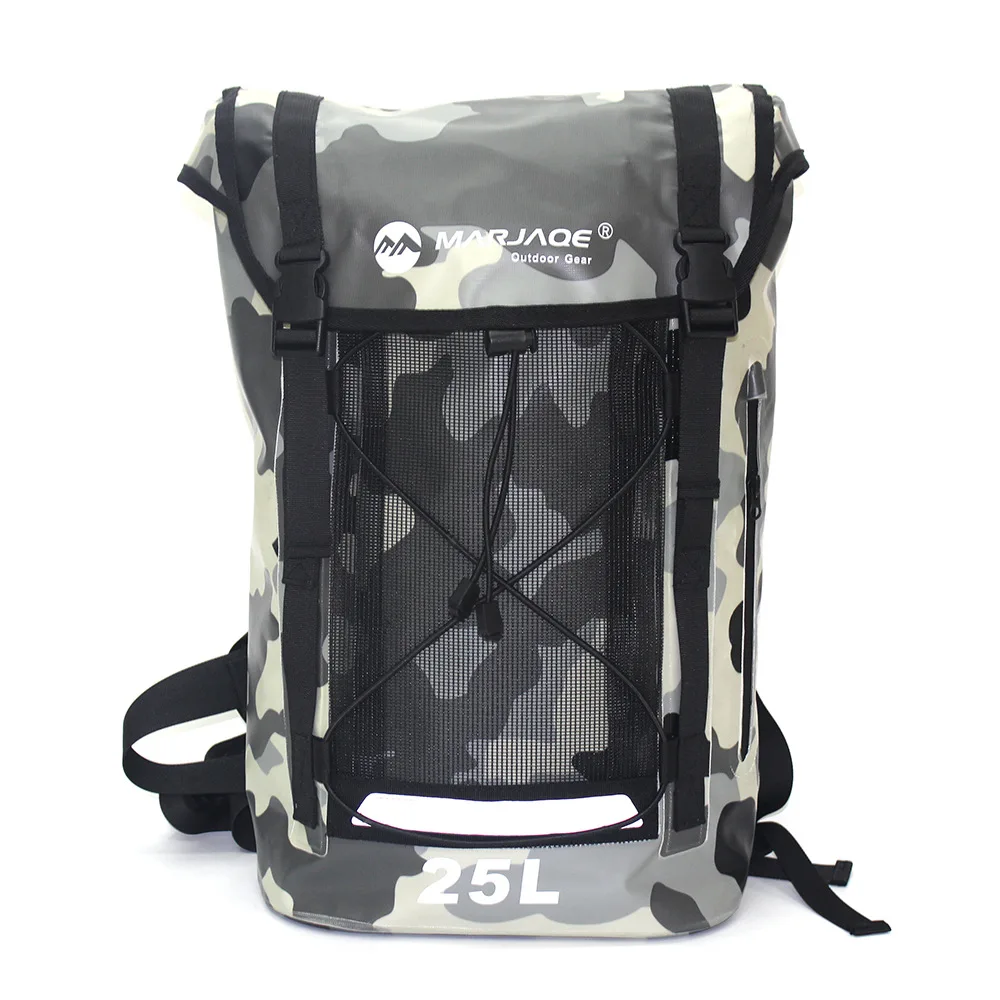 Koop 25L Sport Zwemmen Waterdichte Droge Rugzak Tas Voor Mannen Pvc Ondoordringbare Water Proof Oceaan Wandelen Rugzak Tas Pack Sporttas