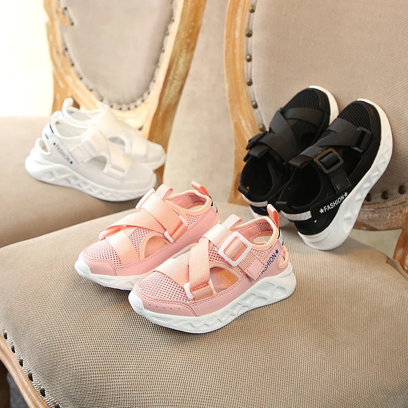 Новинка Весна 2019 детская спортивная обувь для школы песчаный пляж дышащие