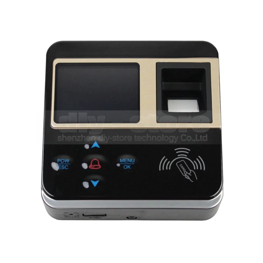 DIYSECUR Новый отпечаток пальца и RFID Время часы контроль доступа с TCP/IP + цветной