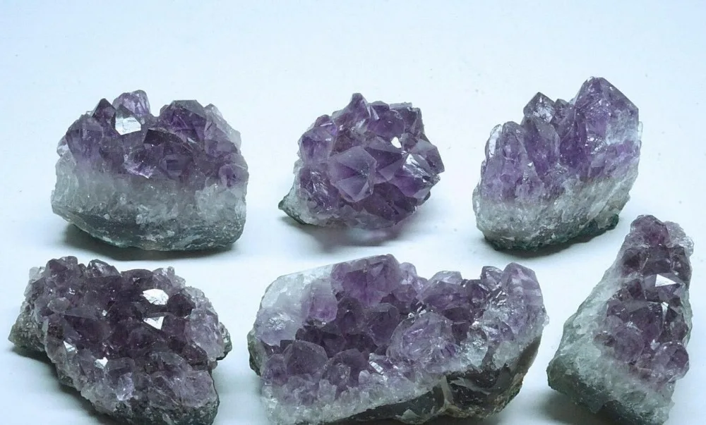 

Amethyst Druzy 1/2 Lb Lot Dark Purple Geode Crystal Points