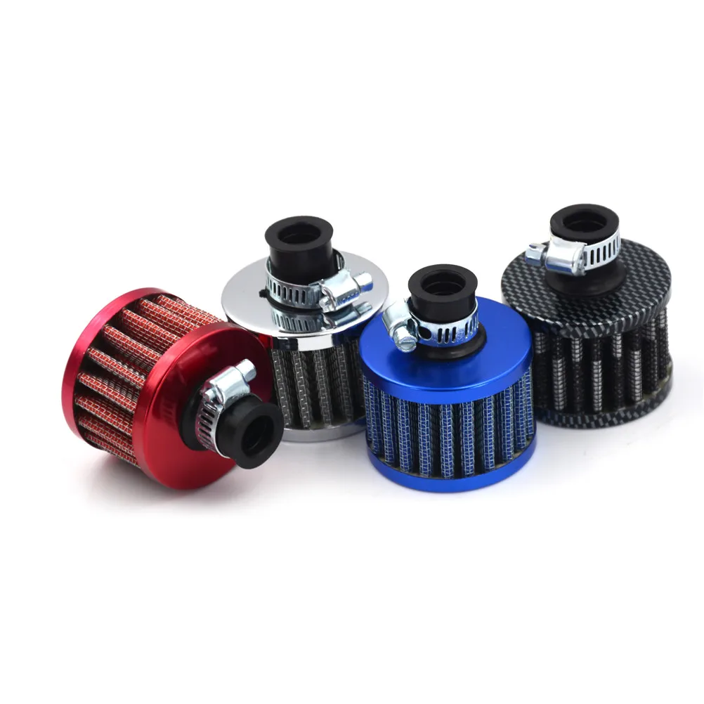 

High Quality Crank Case Vent Cover Breather Universal 12mm Motor Oil Cold Air Intakes For Cars Filter Kit