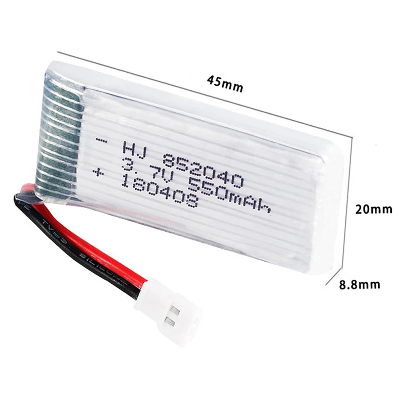 3.7v 550mAh 852540 Lipo Battery JXD523W 523 drone Folding Quadcopter Lithium battery toy Parts | Игрушки и хобби