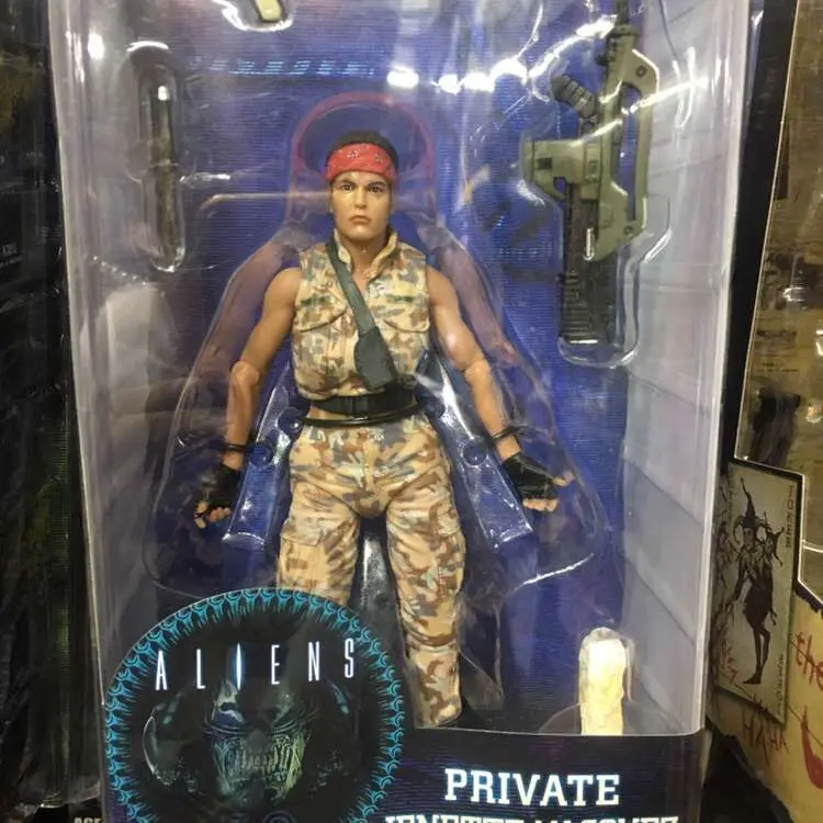 Фильм AVP Aliens vs Predater серия LT. Ellen Ripley бомбардировщик Xenomorph Воин битва поврежденная фигурка Модель Кукла игрушка - Цвет: A with box