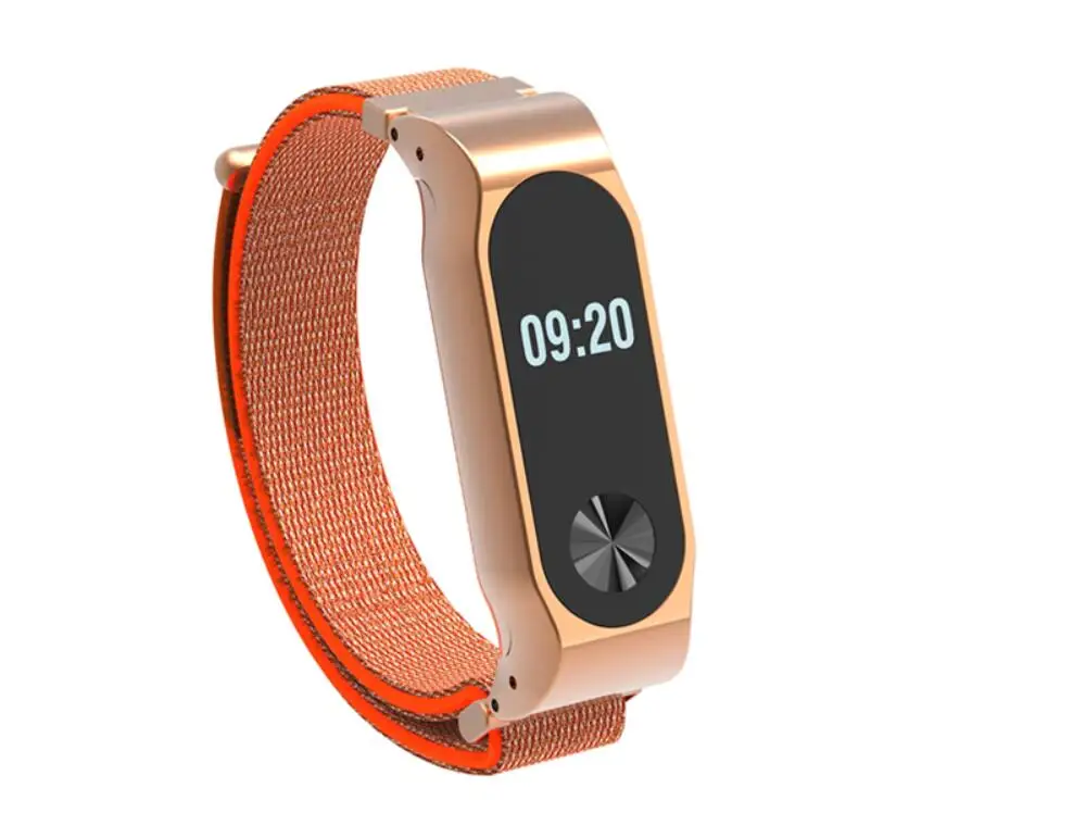 Нейлоновый спортивный ремешок для Xiaomi MiBand 2 на запястье Miband Mi Band регулируемый