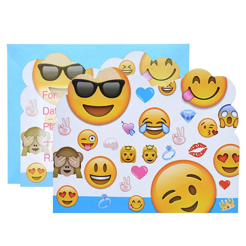 6 шт. конвертов + пригласительных открыток Пираты кекс воздушный шар для