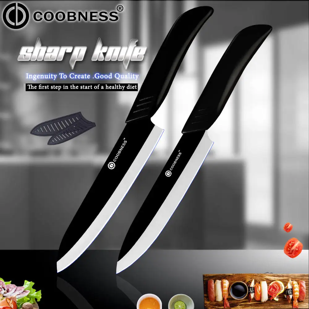 Кухонный нож комплект из 2 предметов керамический COOBNESS лезвие лезвия 3 дюйма