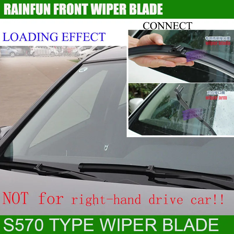 RAINFUN 26 &quot+ 26&quot Специальный автомобильный мягкий стеклоочиститель для BENZ E200 E230 E240