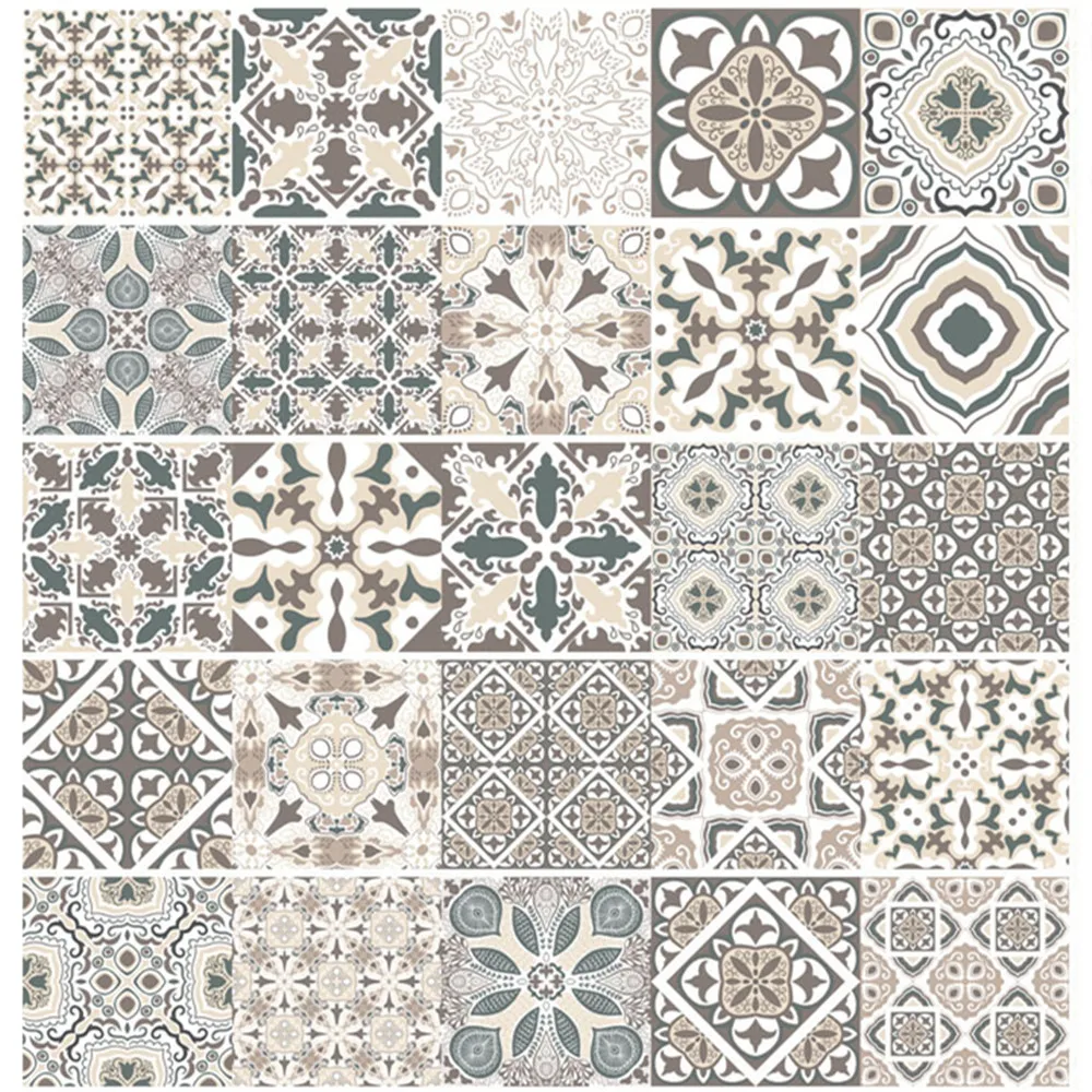 Наклейки керамические самоклеящиеся в арабском ретро стиле 20*100 см|Наклейки на