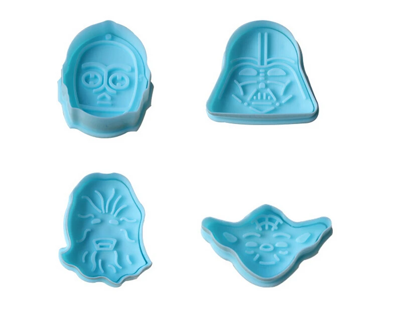 4 шт./компл. Пластик торт резак для печенья мастики кухонные Инструменты