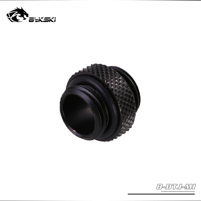 black BYKSKI G1/4 ''Мини Двойное внешнее резьбовое соединение двойной штекер Адаптер резьба 4,5 мм аксессуары для компьютера фитинги - Цвет: black