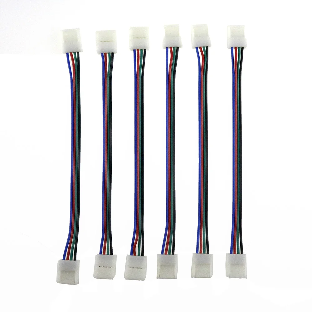 10 мм 4 контактный RGB разъем для светодиодной ленты беспроводной пайки с 2