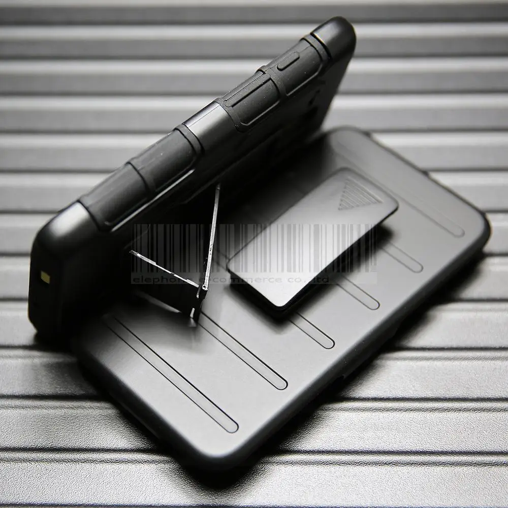 Армированный Гибридный противоударный чехол + с зажимом для ремня Alcatel OneTouch Fierce XL