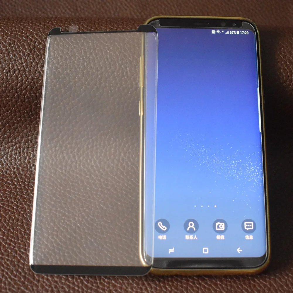 0 25 мм 3D половина охвата изогнутые Стекло Экран протектор для samsung Galaxy Note 8 Note8 S6 S7