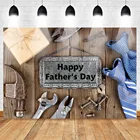 Mohofoto Счастливый День отца фото фон для фотографии Фотофон деревянный пол фон инструмент гаечный ключ галстук подарок для папы