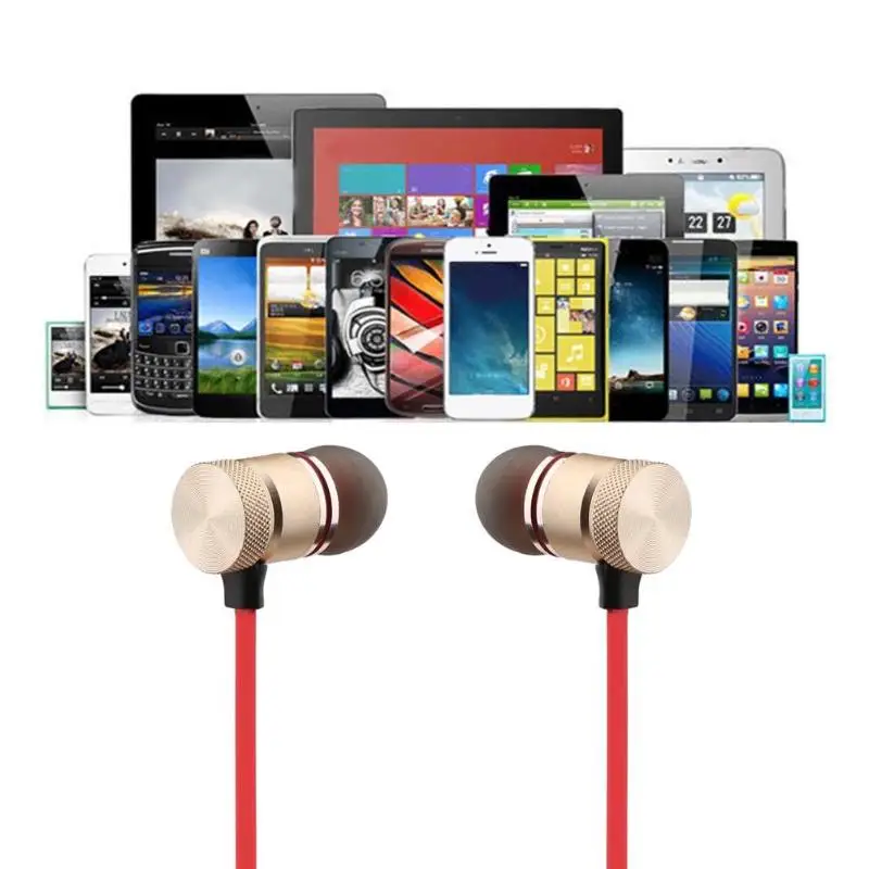 Плоский провод спортивные Bluetooth наушники BT 4,2 бас стерео металлический магнит в ухо беспроводной TWS Audifonos наушник Встроенный микрофон