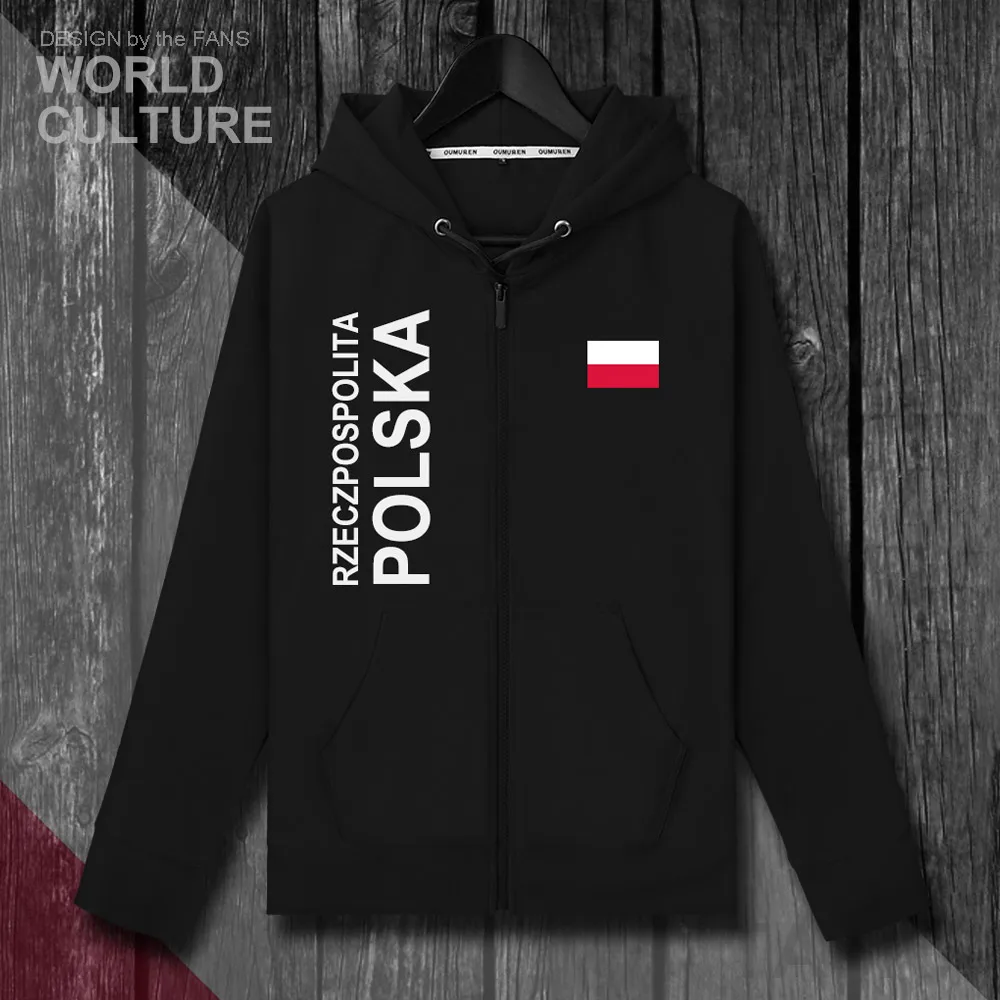 Польская польская Толстовка POLAK POLSKA POL мужские флисовые толстовки Зимние