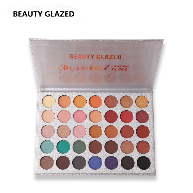 Beauty Glazed палитра теней для век 35 цветов матовые тени светящиеся долговечная