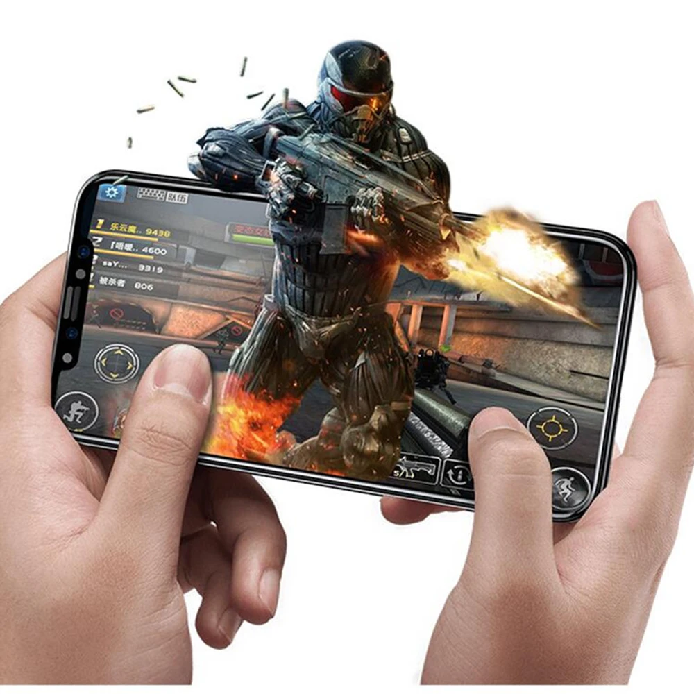LECAYEE 5D изогнутое закаленное стекло для iPhone 7 8 6s Plus X Защита экрана полное покрытие