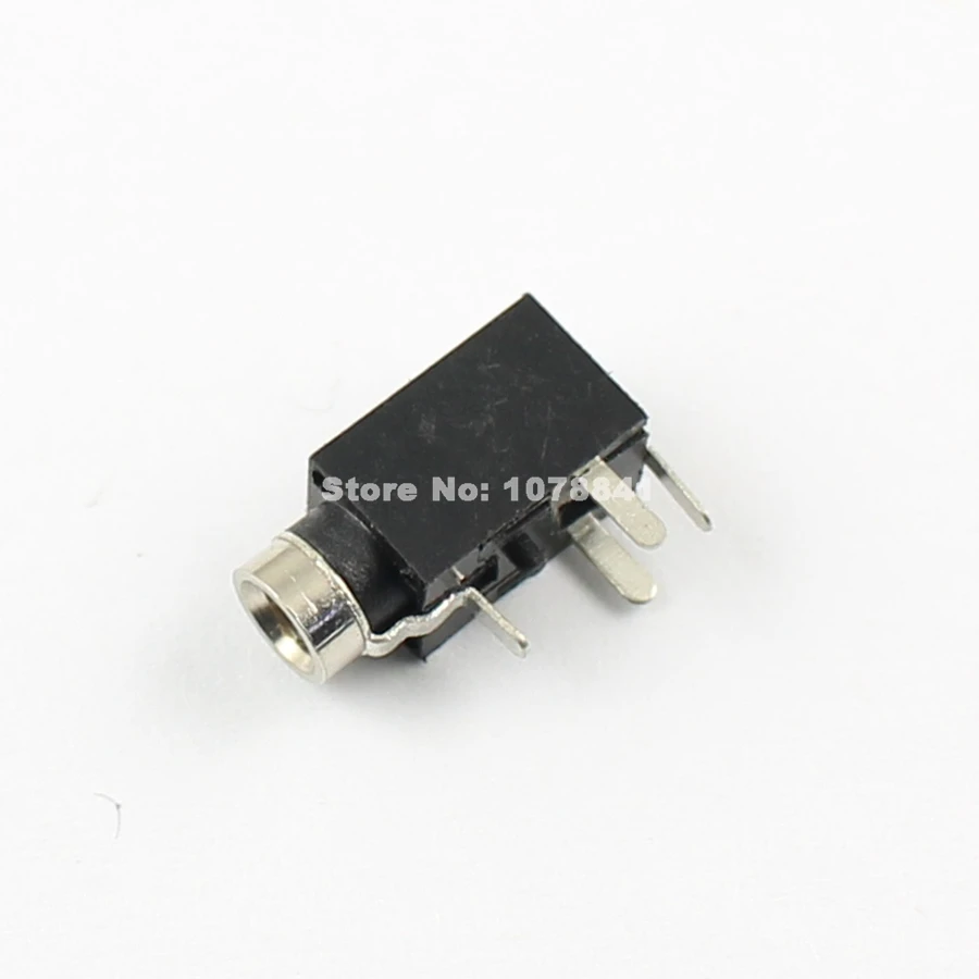 100 шт. 2 5 мм аудио разъем 4 булавки DIP для стереонаушников PJ210B|4 pin female connector|4 femalejack
