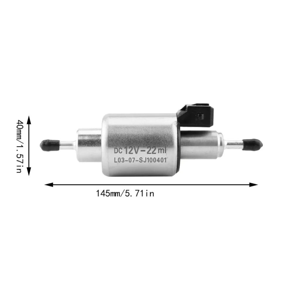 Silver Car Oil Fuel Pump For 2KW To 5KW For Webasto Eberspacher Heaters DC12V Auto Replacement Stable Performance
