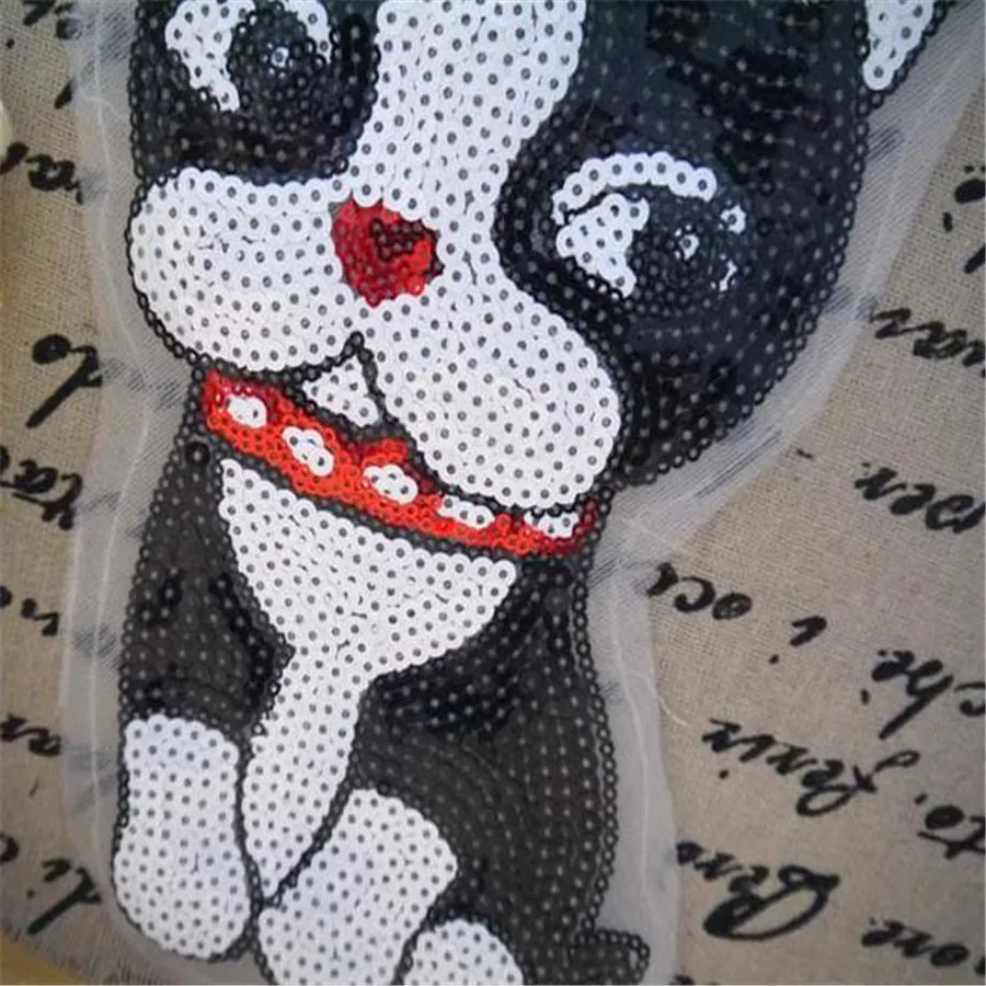 1 шт. модный дизайн 24 см вышитый логотип кота нашивки одежда блестки сделай сам