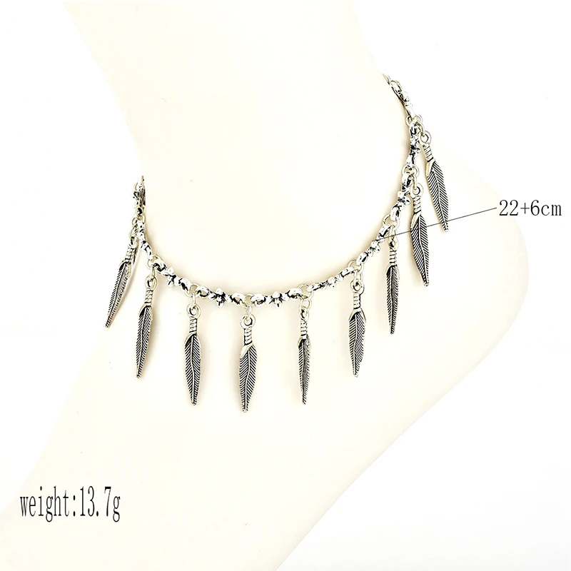 2 шт./компл. в форме листа стиле бохо оболочки Йога Ом кожаная цепочка и подвеской