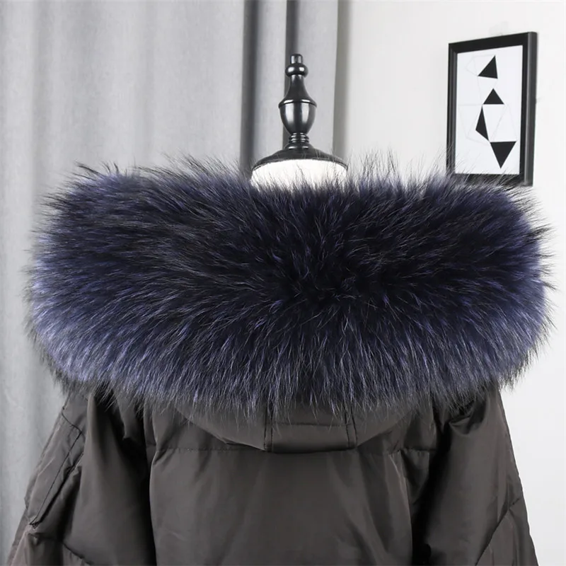 Модный Роскошный 100% натуральный мех енота цветной унисекс пуховик капюшон