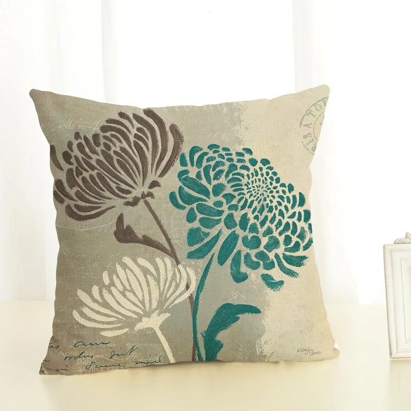 Цветы Чехол для подушки с принтом домашний декор декоративный диванной
