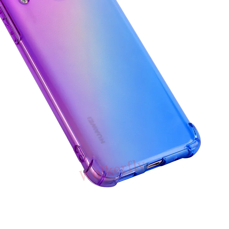 Градиентный телефонный чехол для huawei Y9 Y6 Y7 Prime P Smart Коврики 20 Lite 20X P30 P20 Pro Nova 4 3i Honor V20 8X 8C 8A 7A 7C крышка