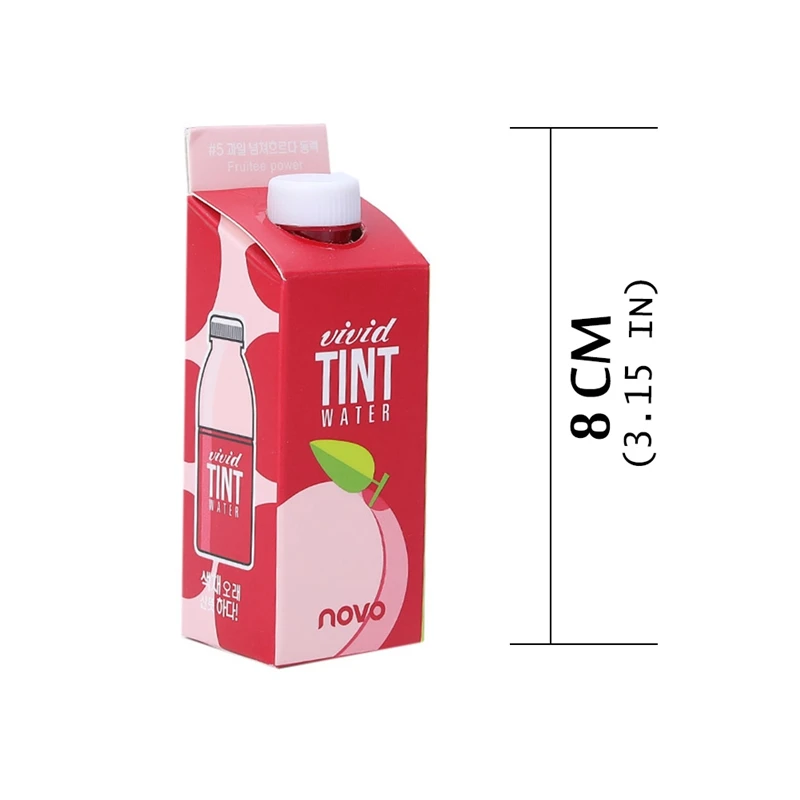 Makeup Liquid Non-Stick Cup Fruit Red Lip Tint Waterproof Long Lasting Lipstick Sweet Stained Lip Gloss 5 Colors Fruit