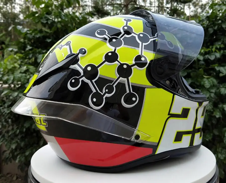 Мужской мотоциклетный шлем dql на четыре сезона крутой с задним крылом и хвостом 29