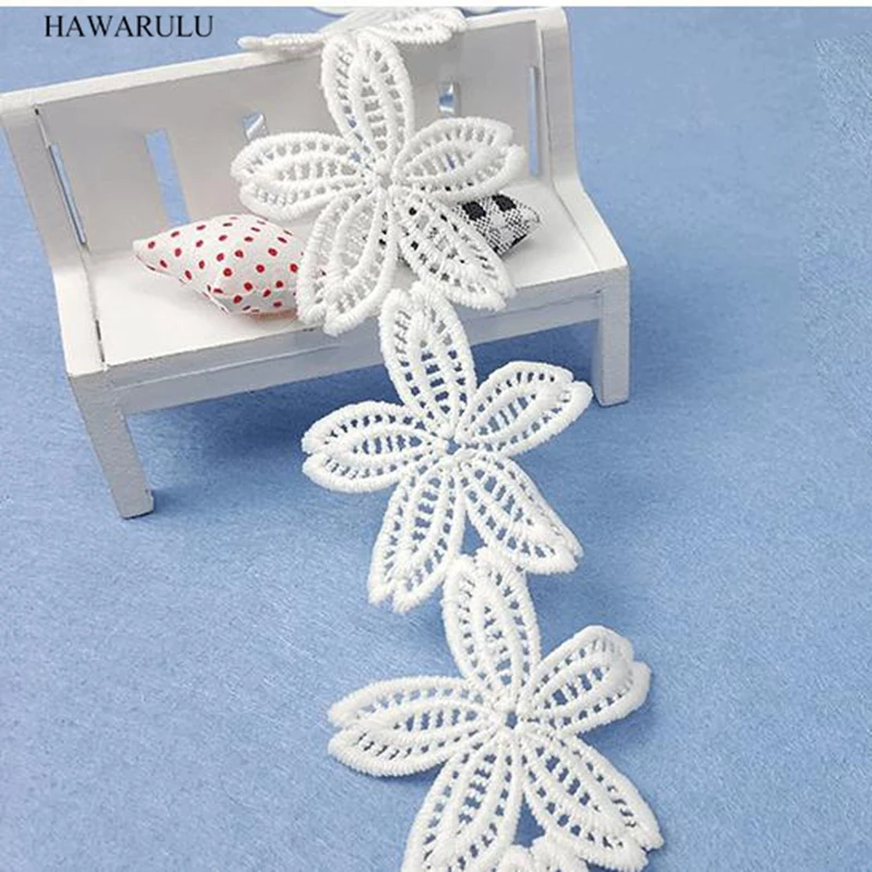 

HAWARULU 2yard DIY Computer embroidery water-soluble lace spot milk silk children's underwear accessories wedding decoration