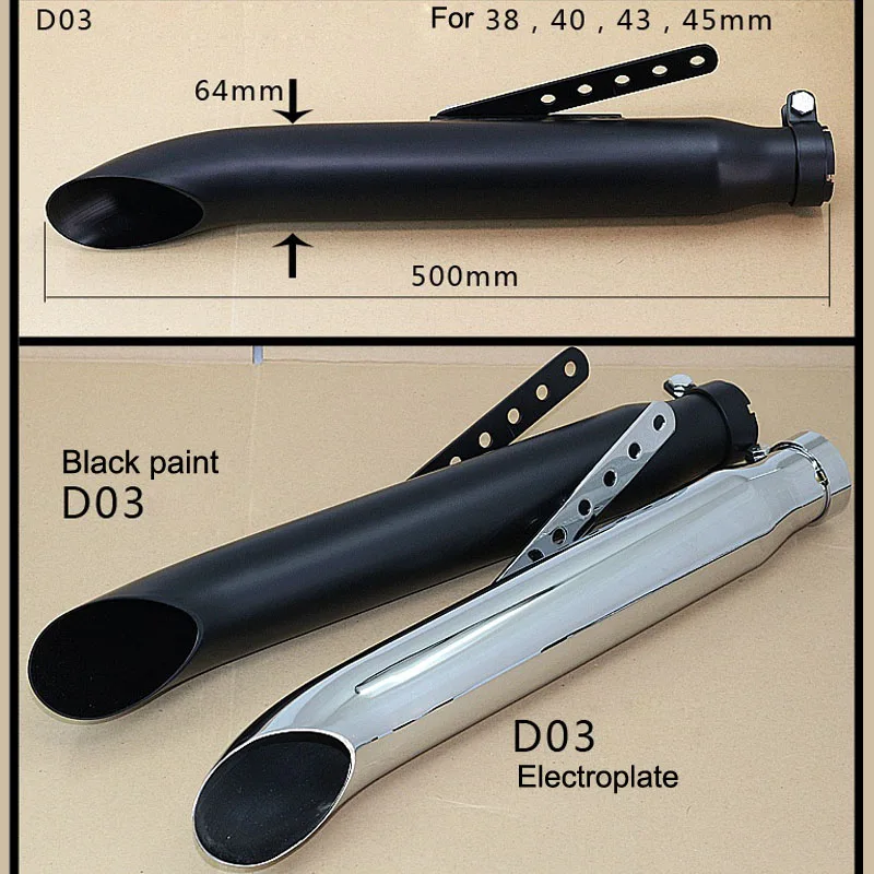 38 мм 40 43 45 мотоцикл глушитель старинный винтажный Модный выхлоп piper | Автомобили и