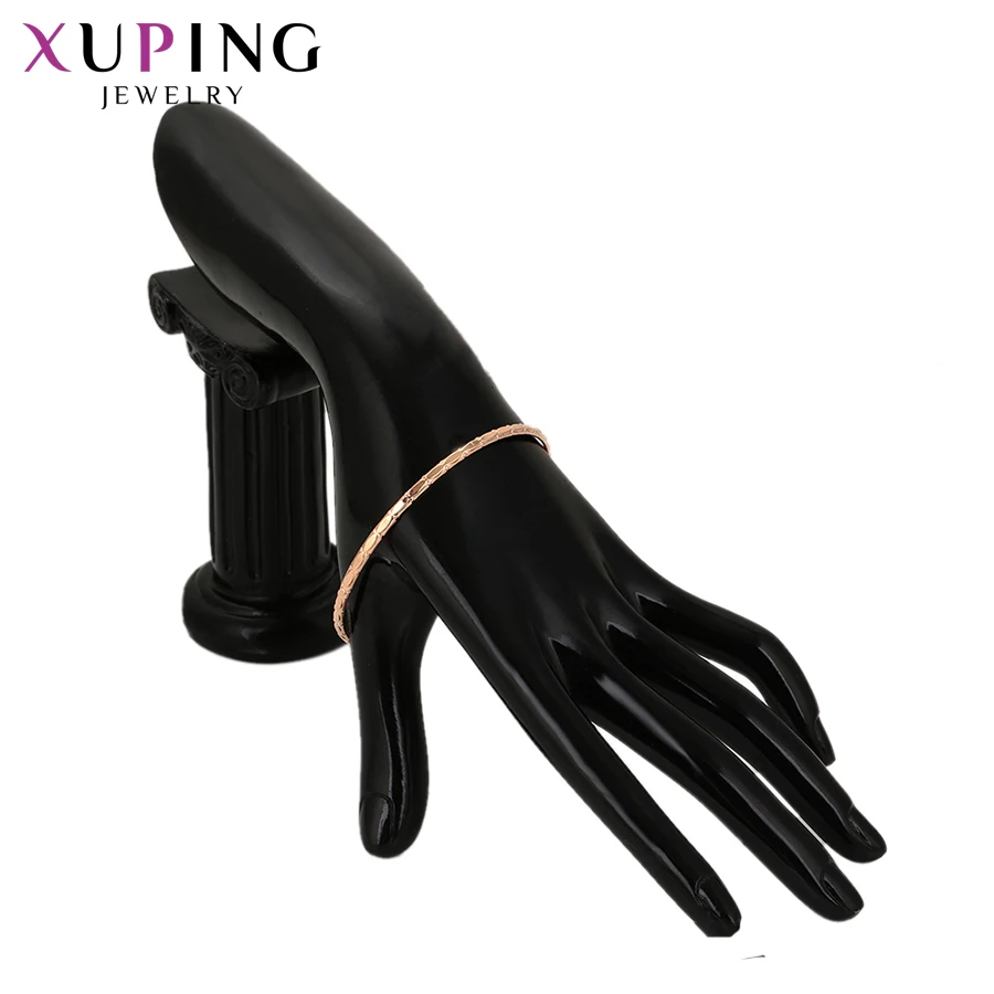 Xuping Jewelry Popular New Temperament Round Shape Rose Gold-color Plated Bangle for Women Gifts 52229 | Украшения и аксессуары