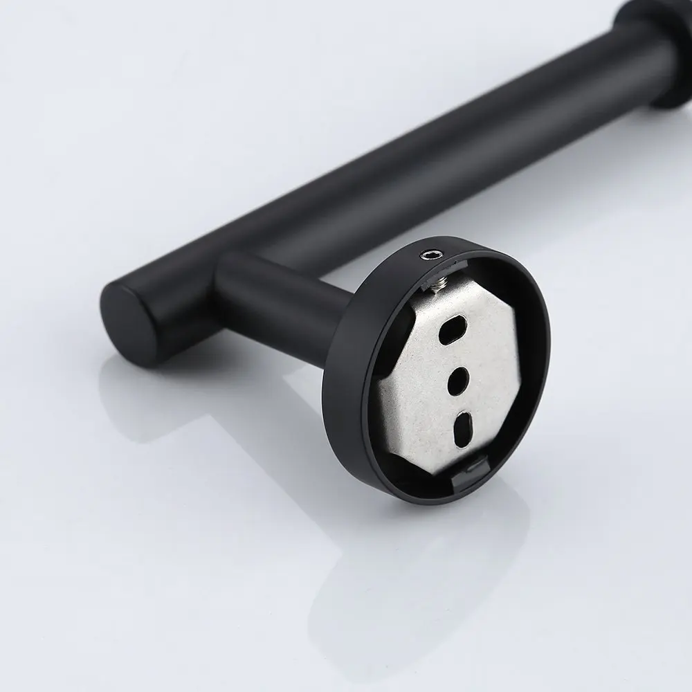 Matte Black Bath Roll Toilet Paper Holder Wall Mount Tissue Hook SUS304 Stainless Steel | Обустройство дома