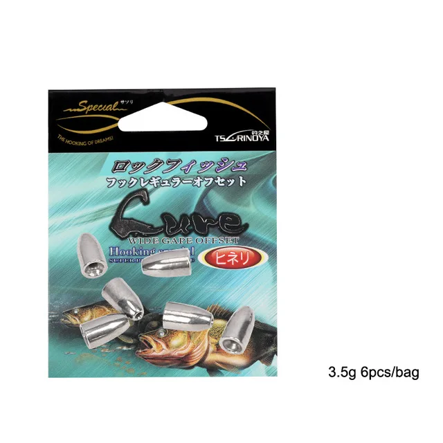 3.5g TSURINOYA для рыбалки в форме пули приманки грузило, высокое качество 1,7/3,25/5,25/7g Drop раковина Разделение выстре Наборы Для рыбалки Вольфрам свинца грузило, высокое качество - Цвет: 3.5g