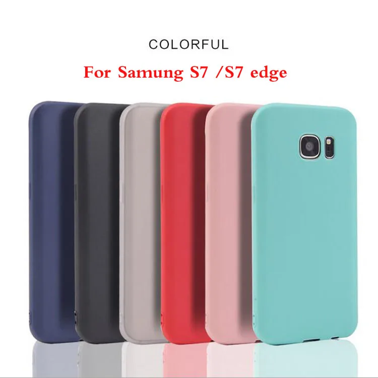 Чехол Ricestate для Samsung Galaxy S7 edge из силикона TPU для Edge Ultra thin однотонный.