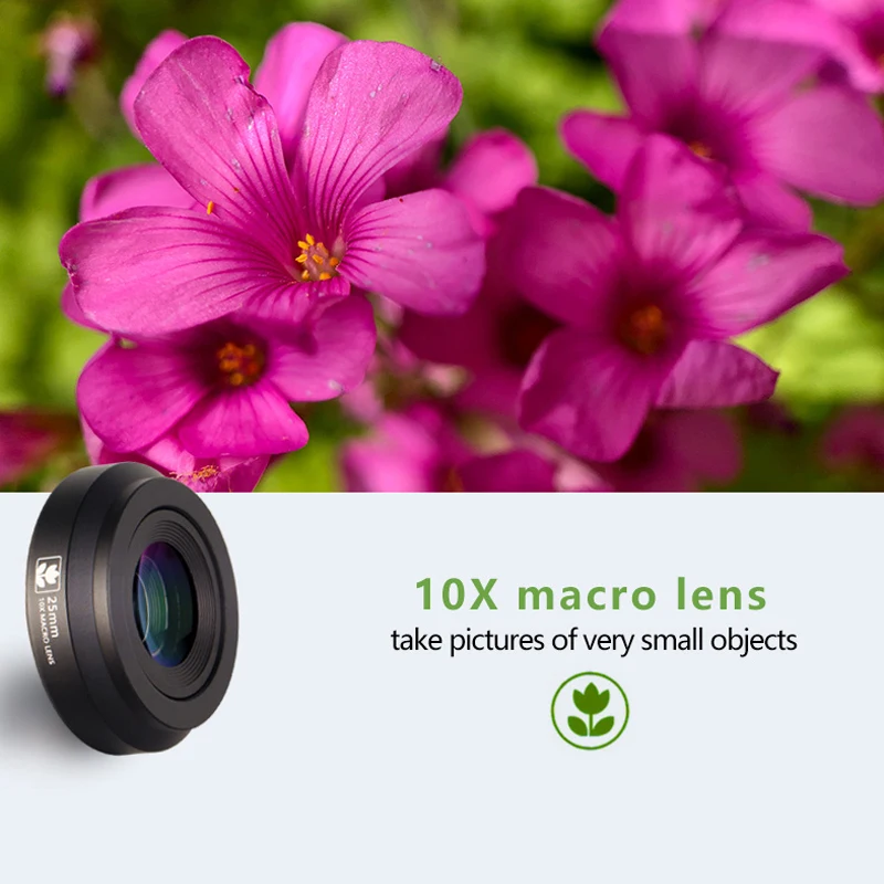 Макрообъектив brighin star 10X 4K чудесный профессиональный мобильный телефон линзы для
