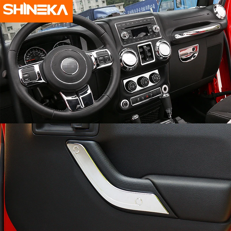 Молдинги для салона автомобиля SHINEKA 2 двери 10 шт. обшивка рулевого колеса